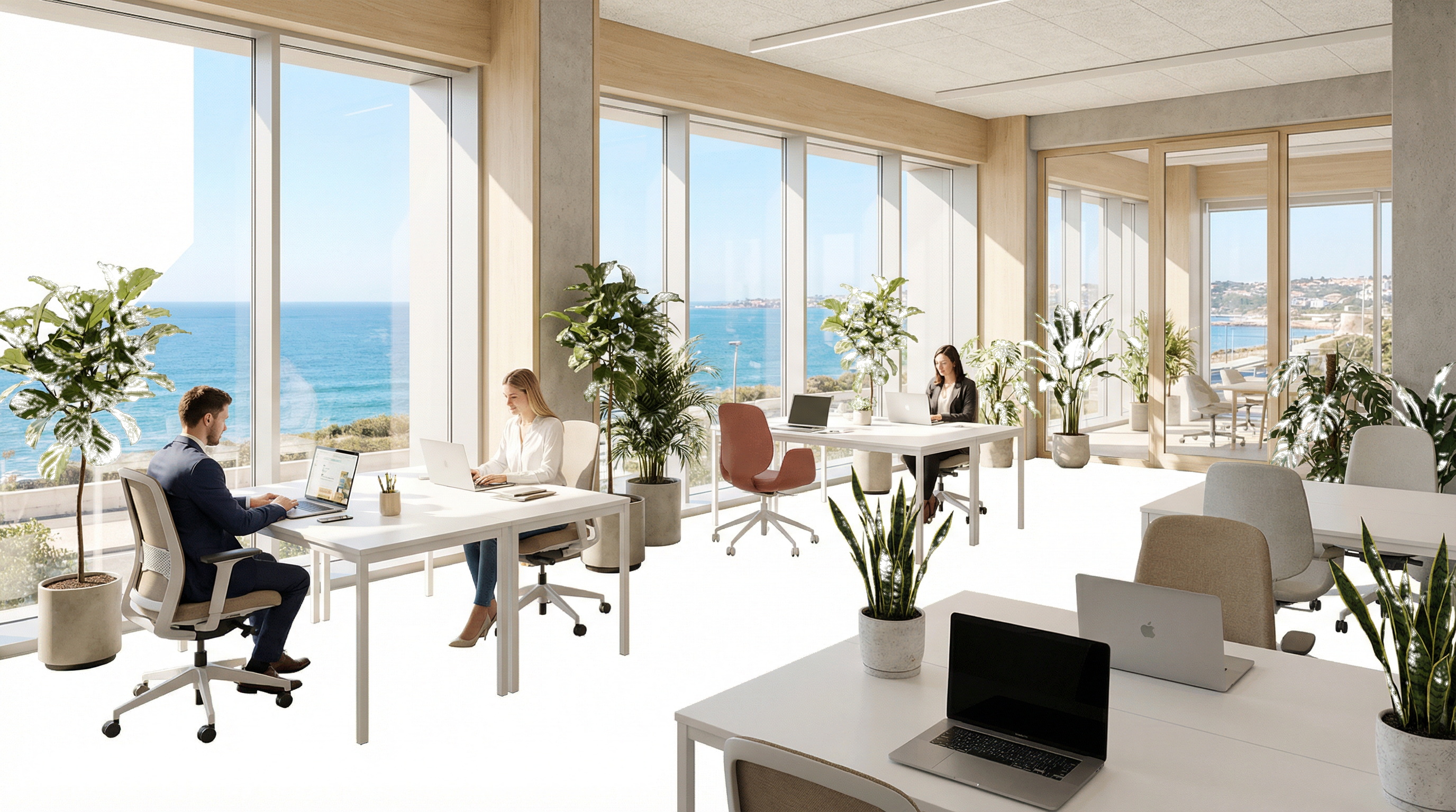 Coworking com vista mar em Oeiras